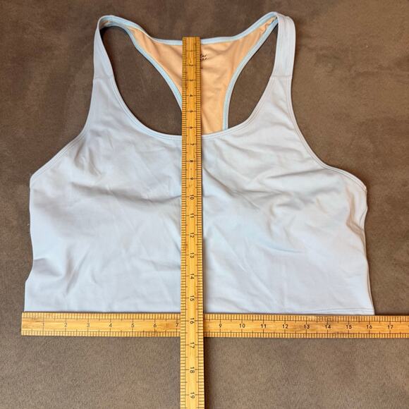 Kortni Jeane Light Blue Racerback Swim Bikini Top 2XL XXL 2X - Picture 6 of 7